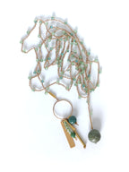 Collana verde con ciondolo