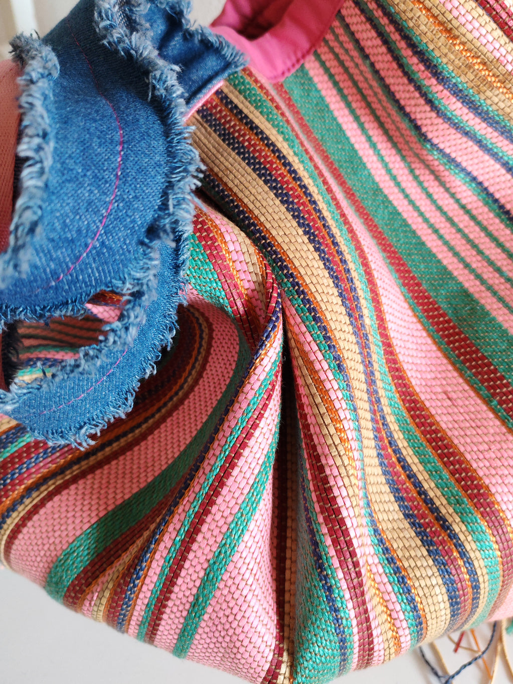 Borsa in yuta multicolore