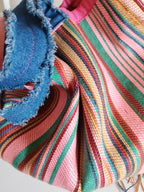Borsa in yuta multicolore