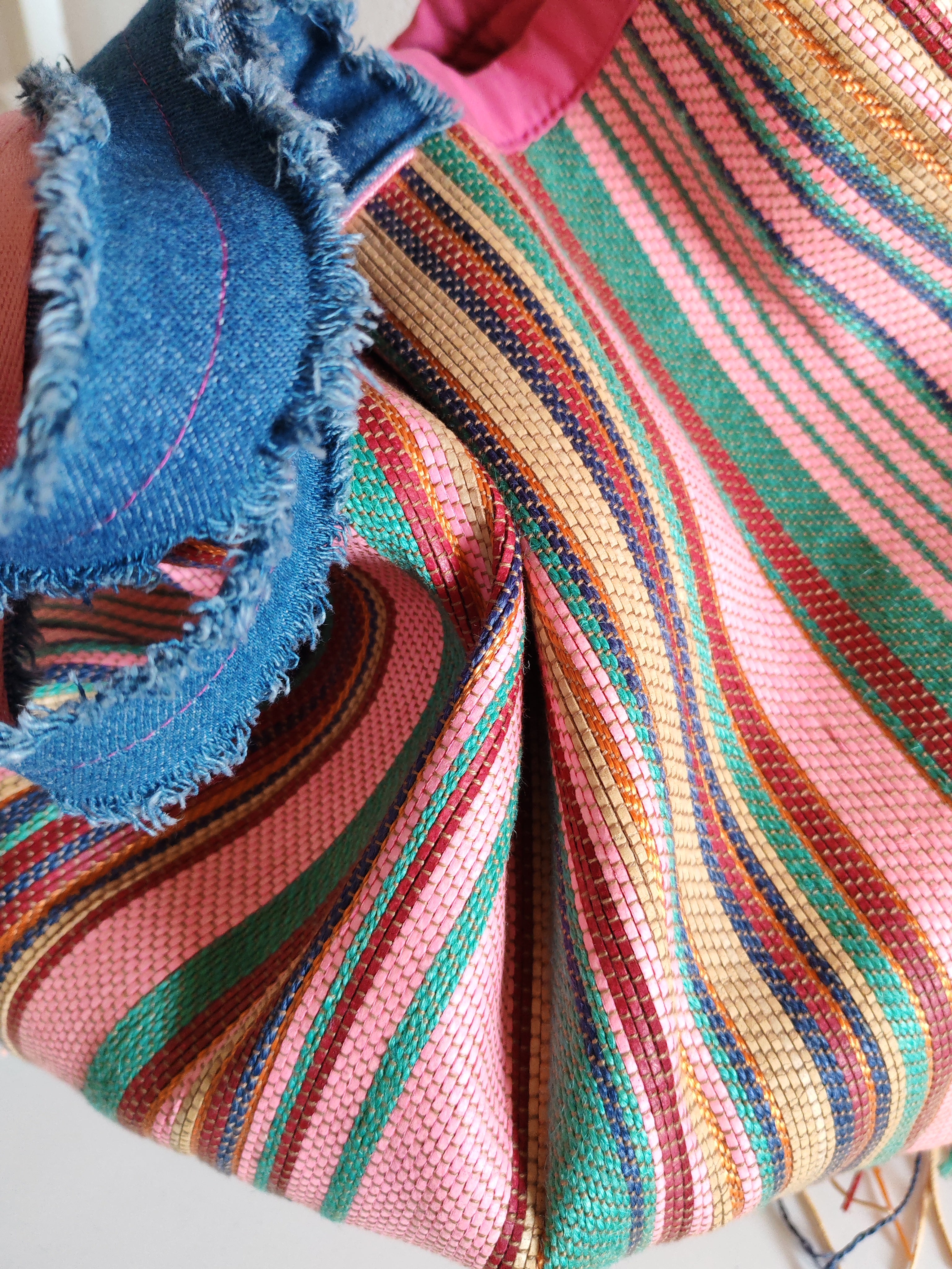 Borsa in yuta multicolore