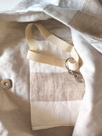 Borsa in lino a righe