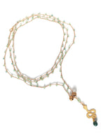Collana lunga con serpente simbolo di cambiamento e rinascita