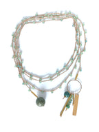 Collana verde con ciondolo