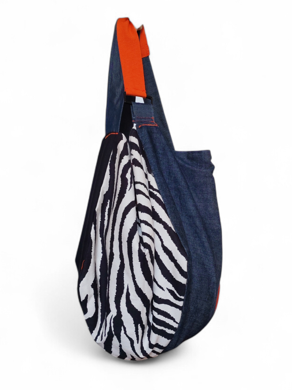 Borsa zebra e jeans double face