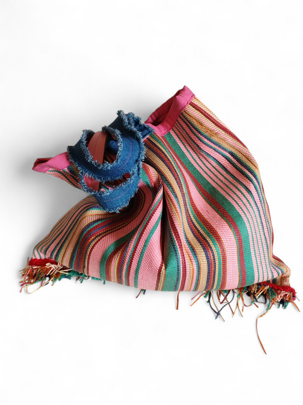 Borsa in yuta multicolore