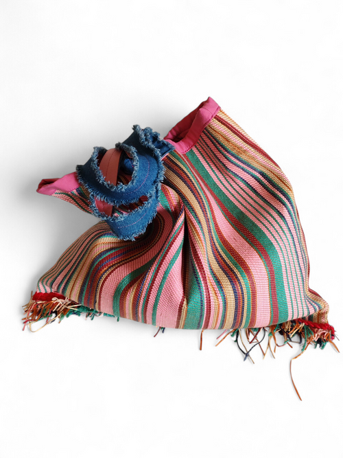 Borsa in yuta multicolore