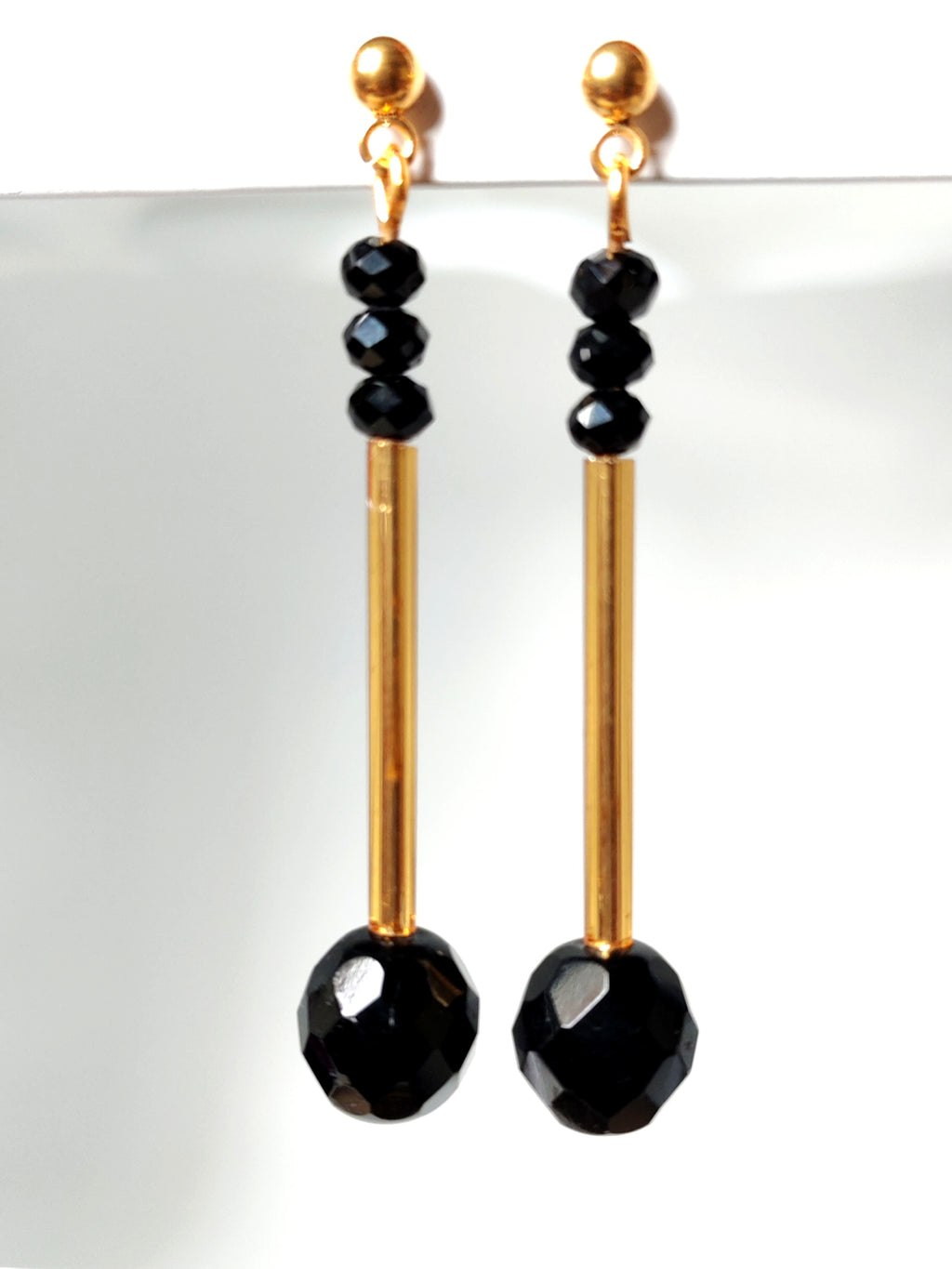 Orecchini cristallo nero