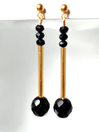 Orecchini cristallo nero