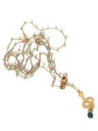 Collana lunga con serpente simbolo di cambiamento e rinascita