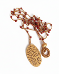 Collana pietre color terracotta