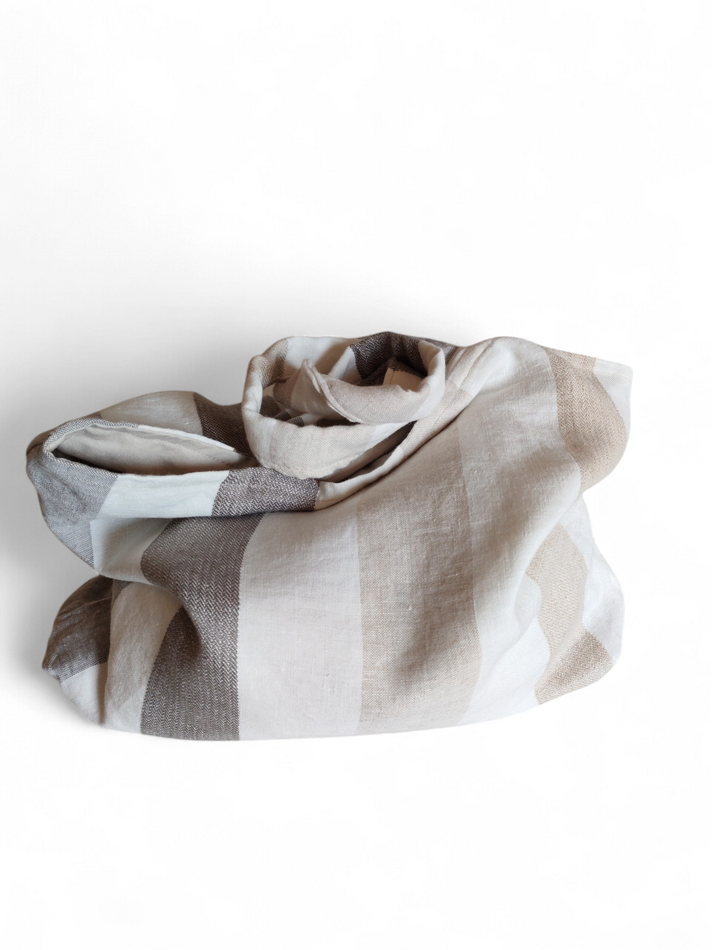 Borsa in lino a righe