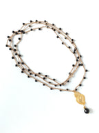 Collana cuore sacro pietre nere