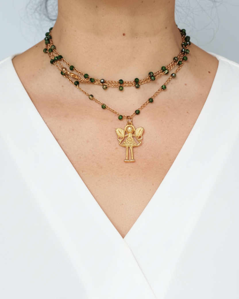 Collana donna con le ali simbolo di libertà