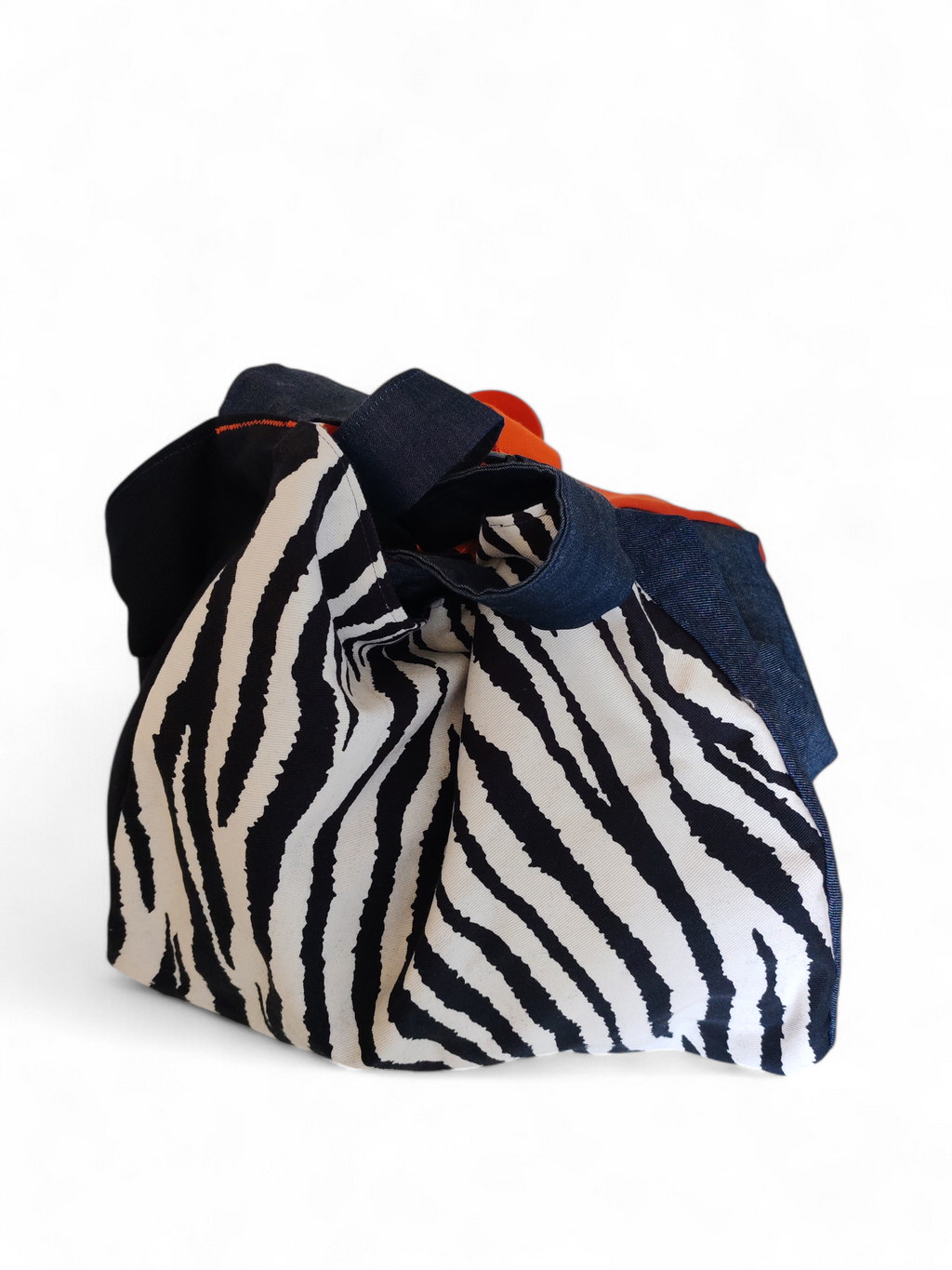 Borsa zebra e jeans double face