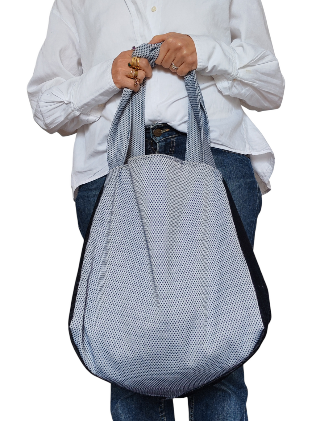 Borsa double face blu