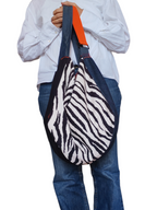 Borsa zebra e jeans double face