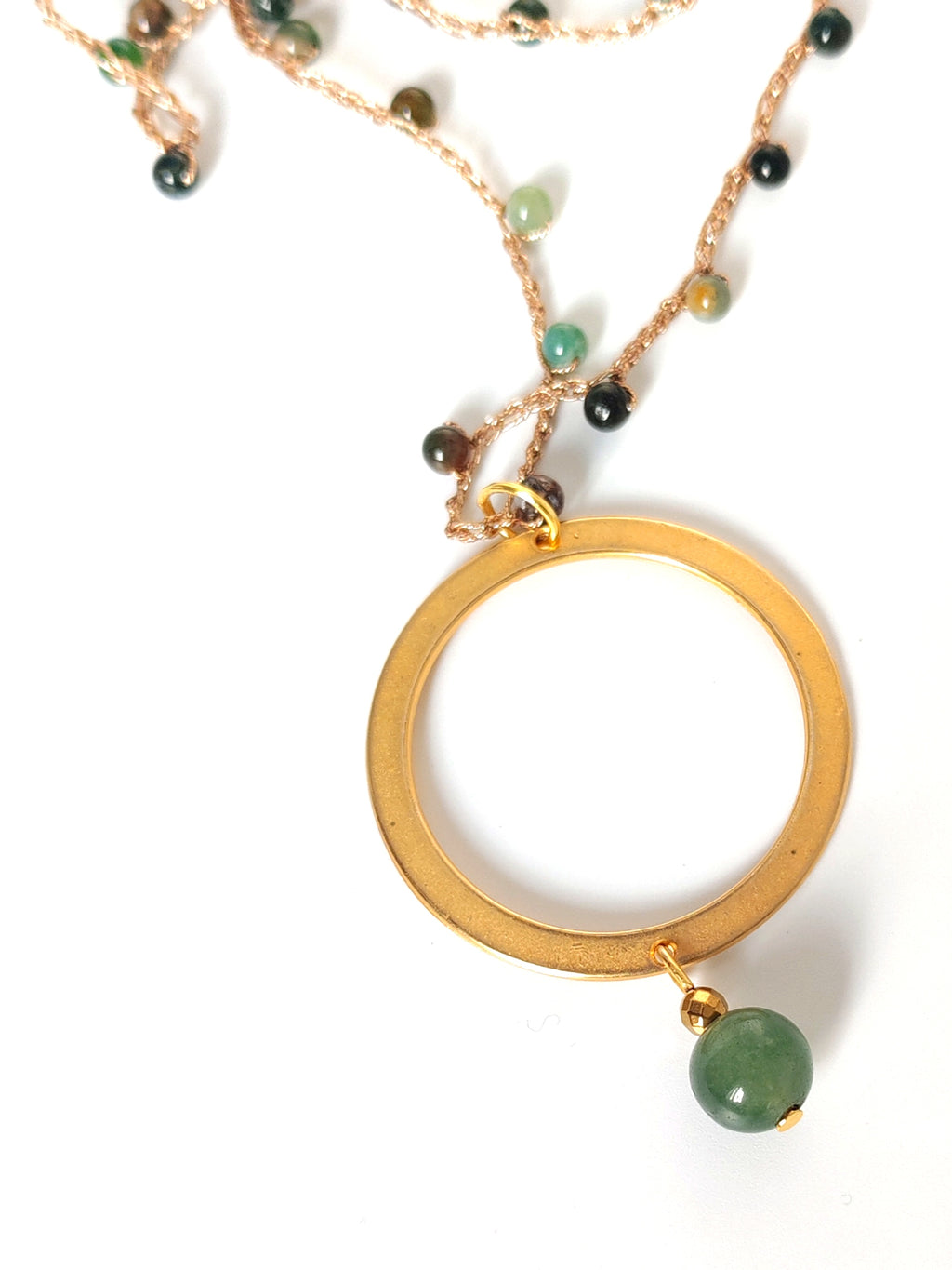 Collana agata muschiata