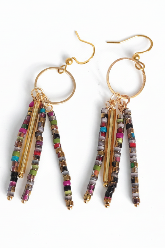Orecchini multicolori
