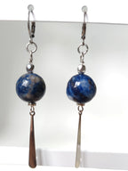 Orecchini pietra blu
