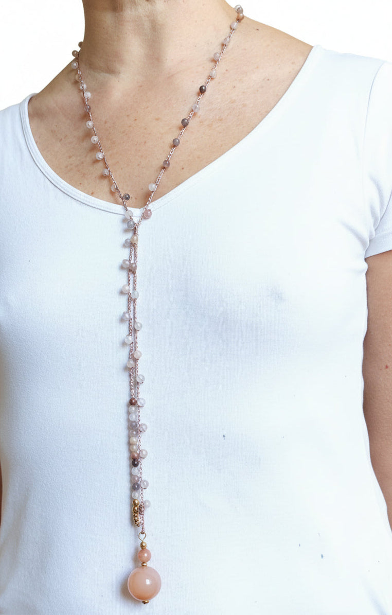 Collana pietre chiare