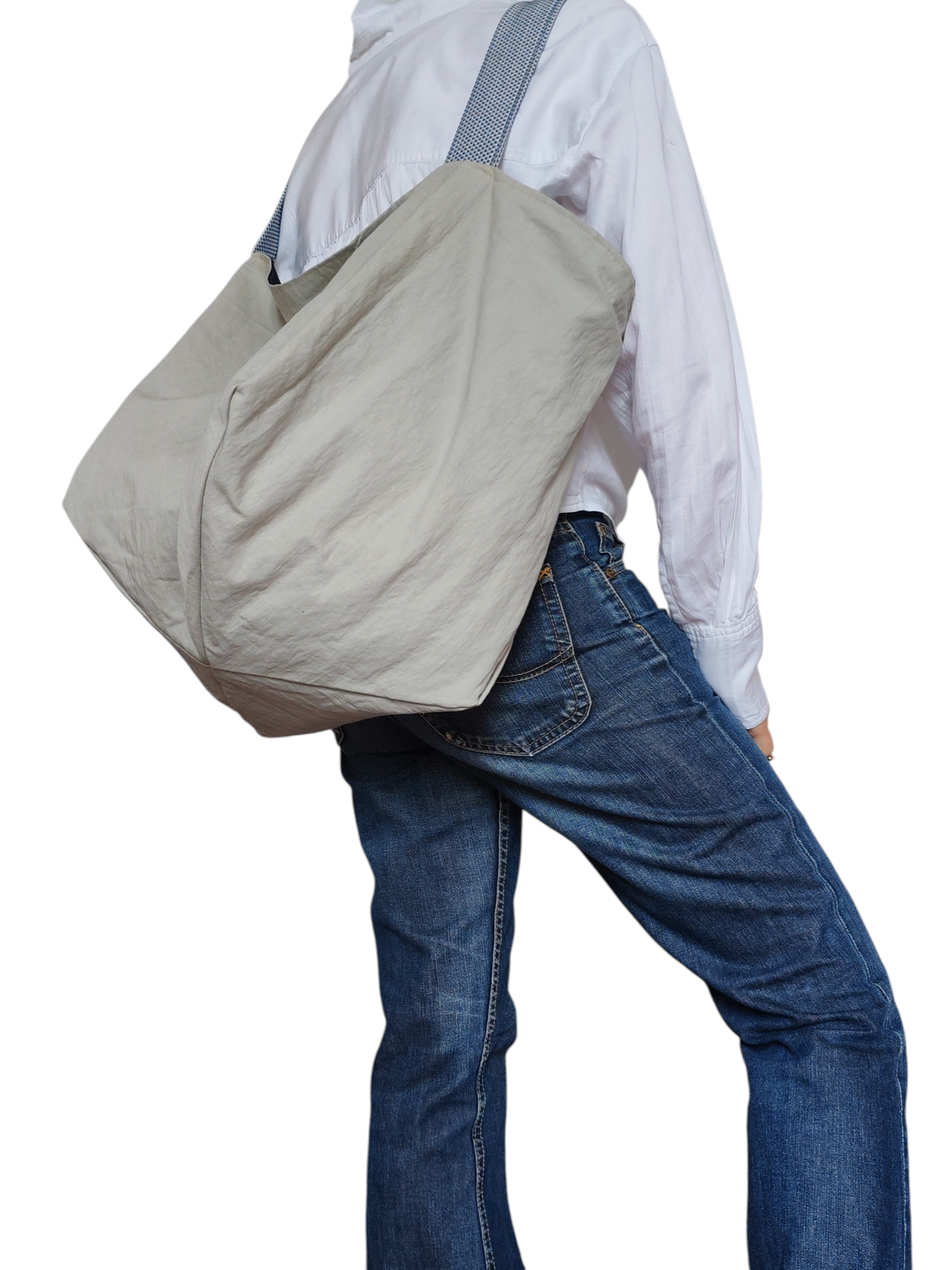 Borsa double face blu