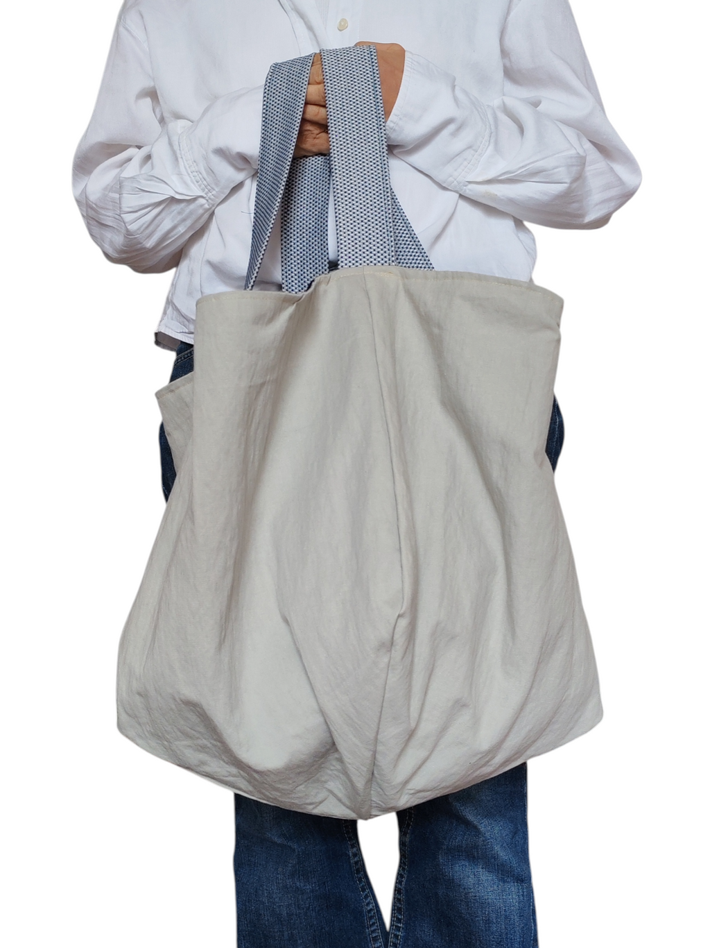 Borsa double face blu