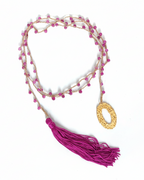 Collana fucsia con nappa