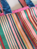 Borsa in yuta multicolore