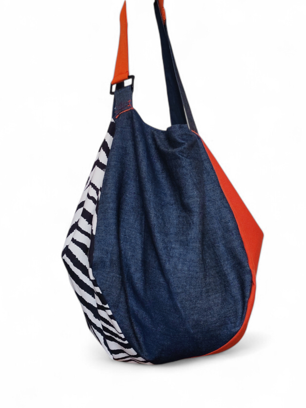 Borsa zebra e jeans double face