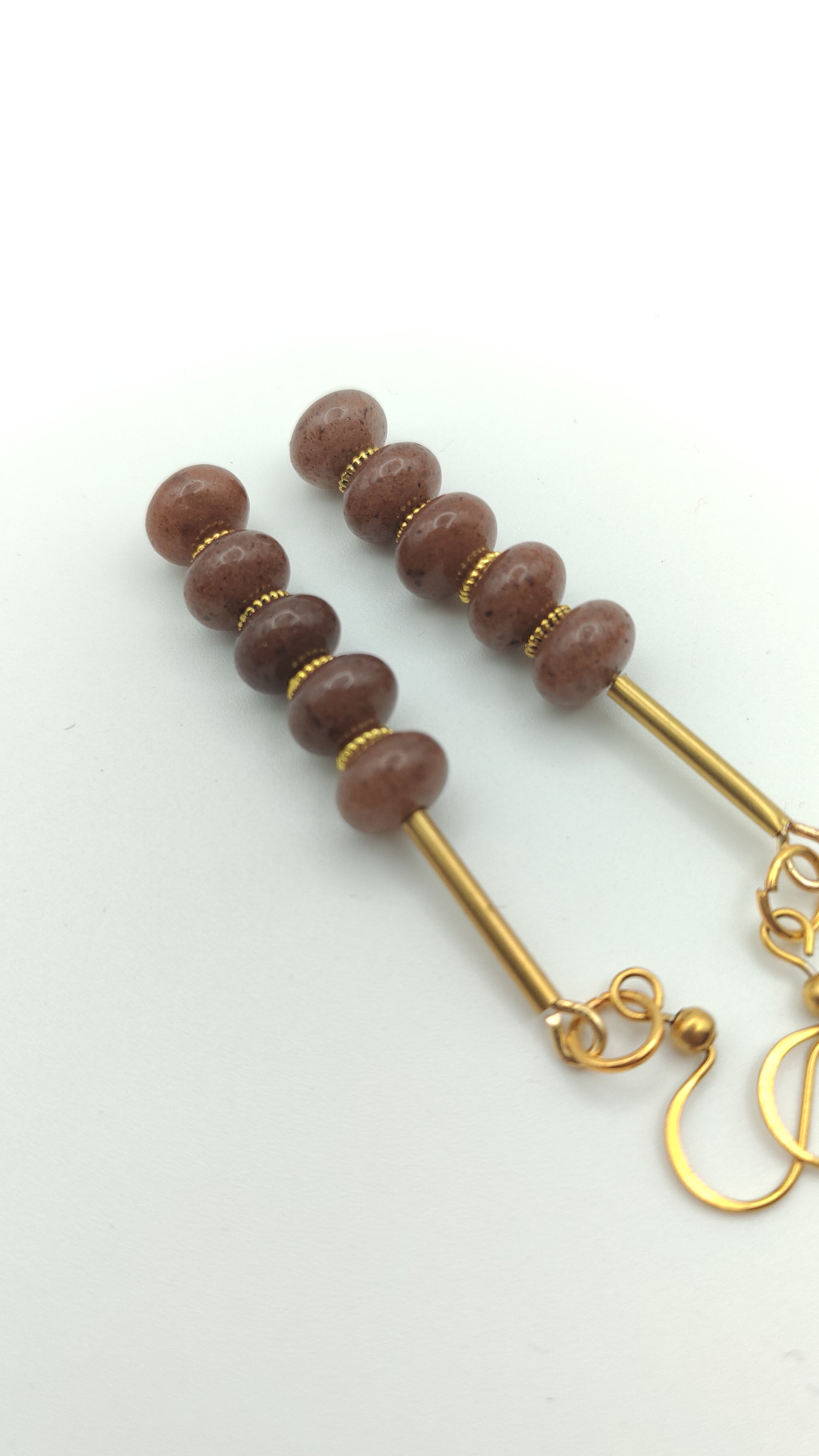 Orecchini pietre e ottone