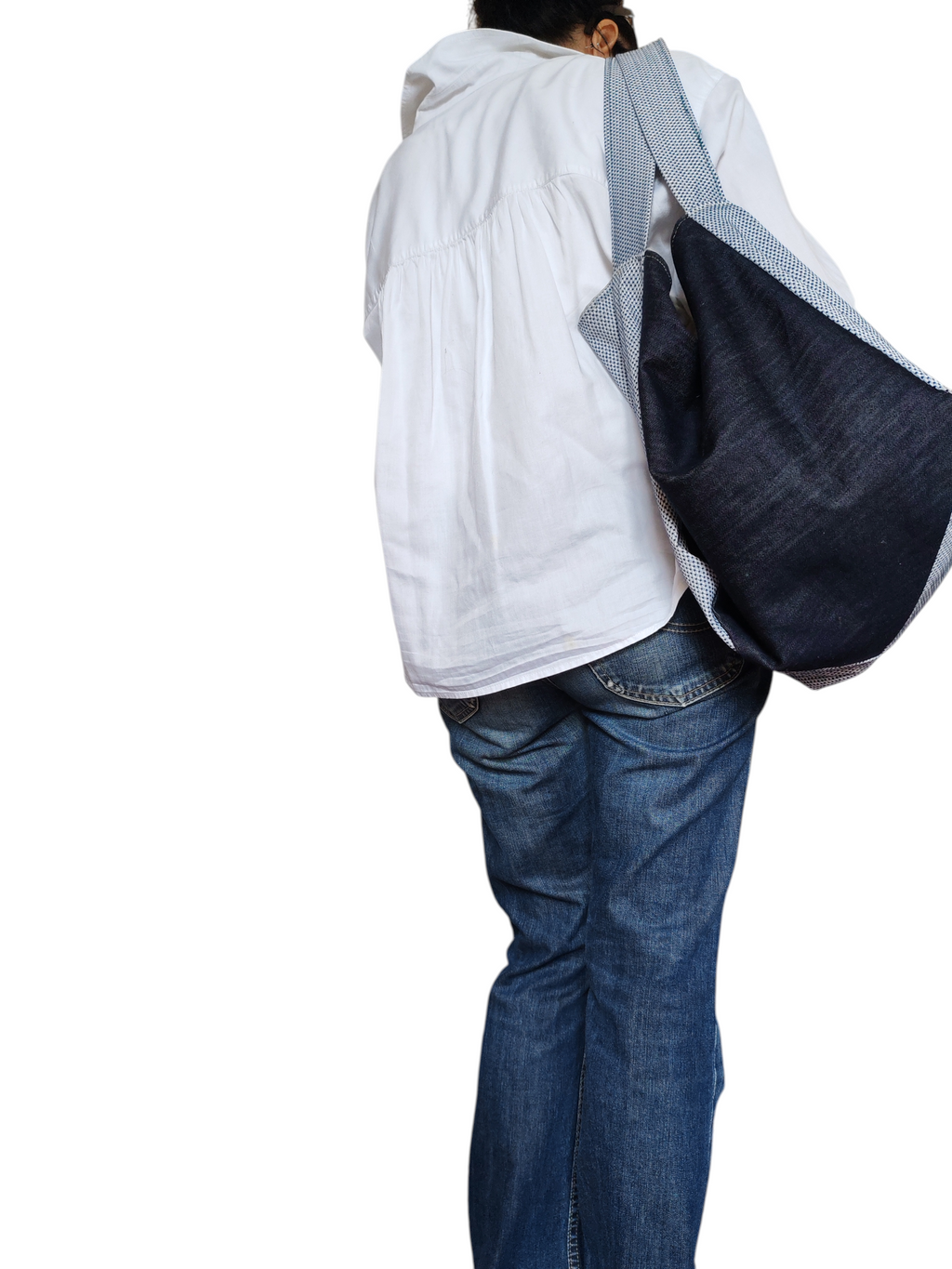 Borsa double face blu